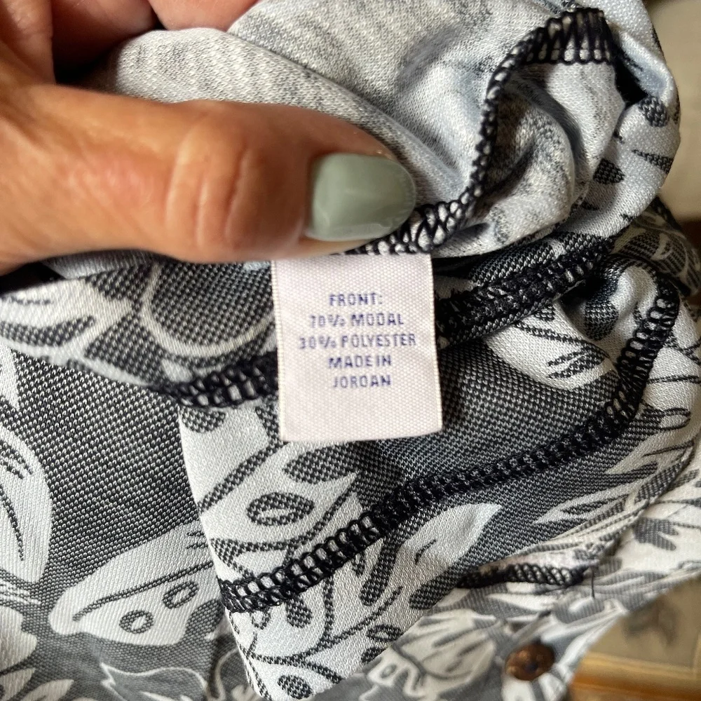 Big Man's Tropical Button down shirt - Picture 3 of 4